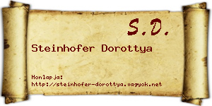 Steinhofer Dorottya névjegykártya