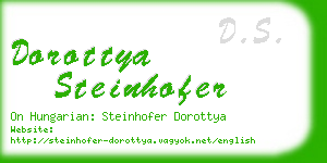 dorottya steinhofer business card